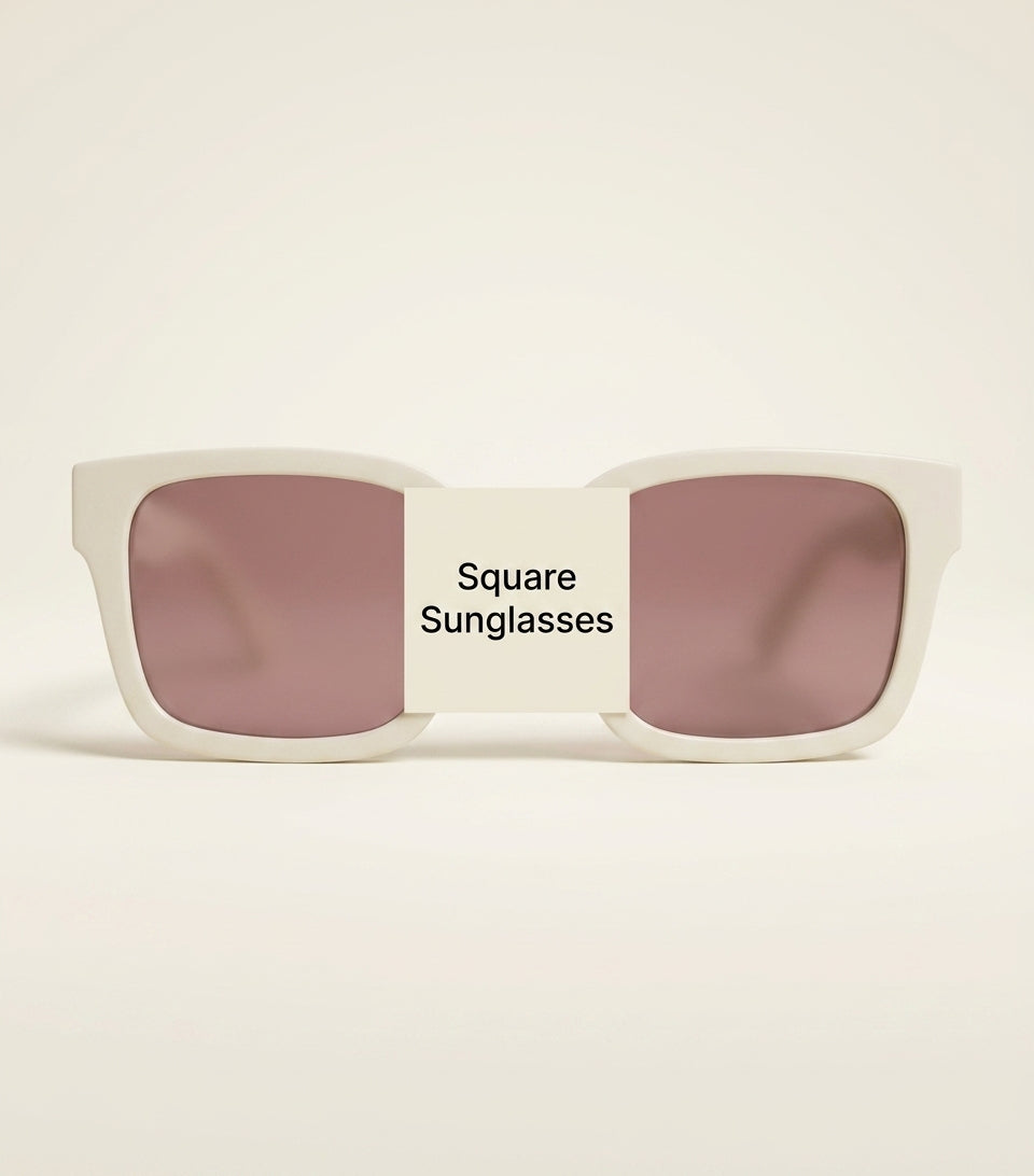 Gucci rectangle sunglasses with gold chain, imported from the UK