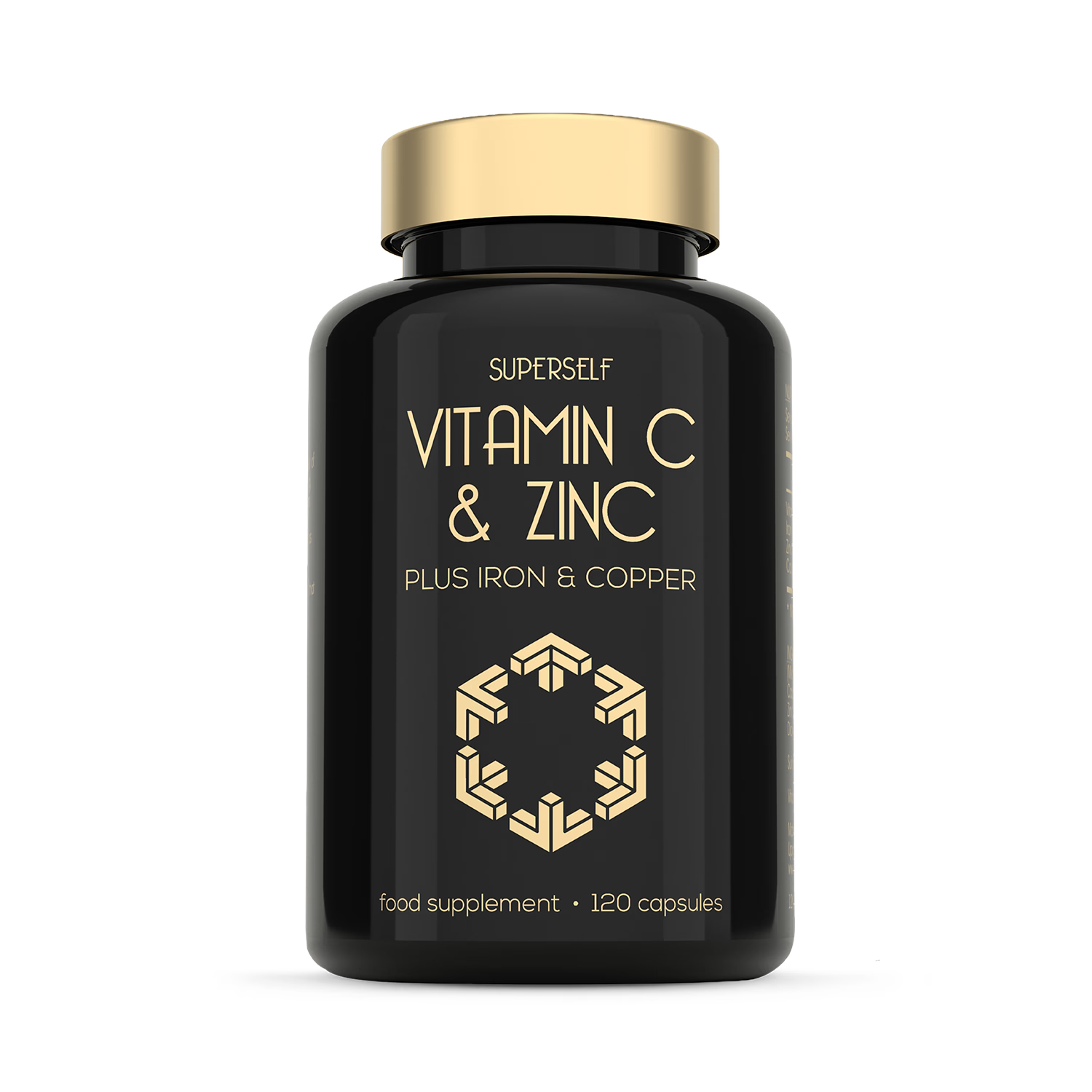 SuperSelf Vitamin C 1000mg with zinc iron copper 120 capsules (British brand)