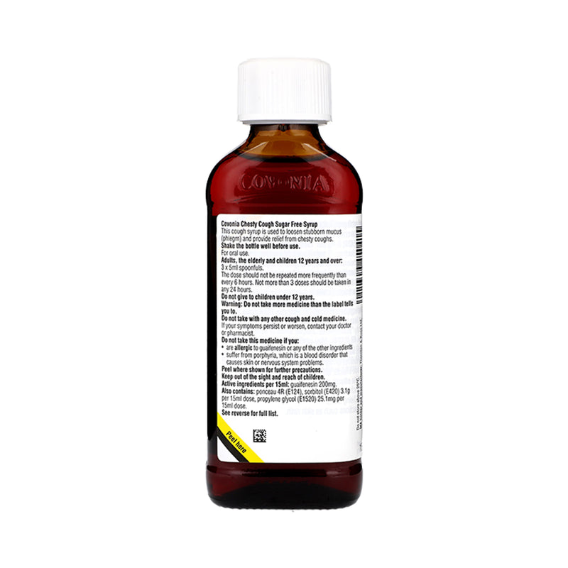 Covonia Chesty Cough syrup sugar free 150ml - British product