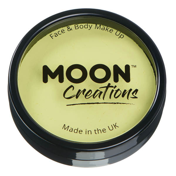 Moon Creations light yellow face paint cake pot, UK version