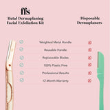 FFS Beauty Dermaplaning Facial Kit + Stand (Rose Gold) GOODS Superdrug   