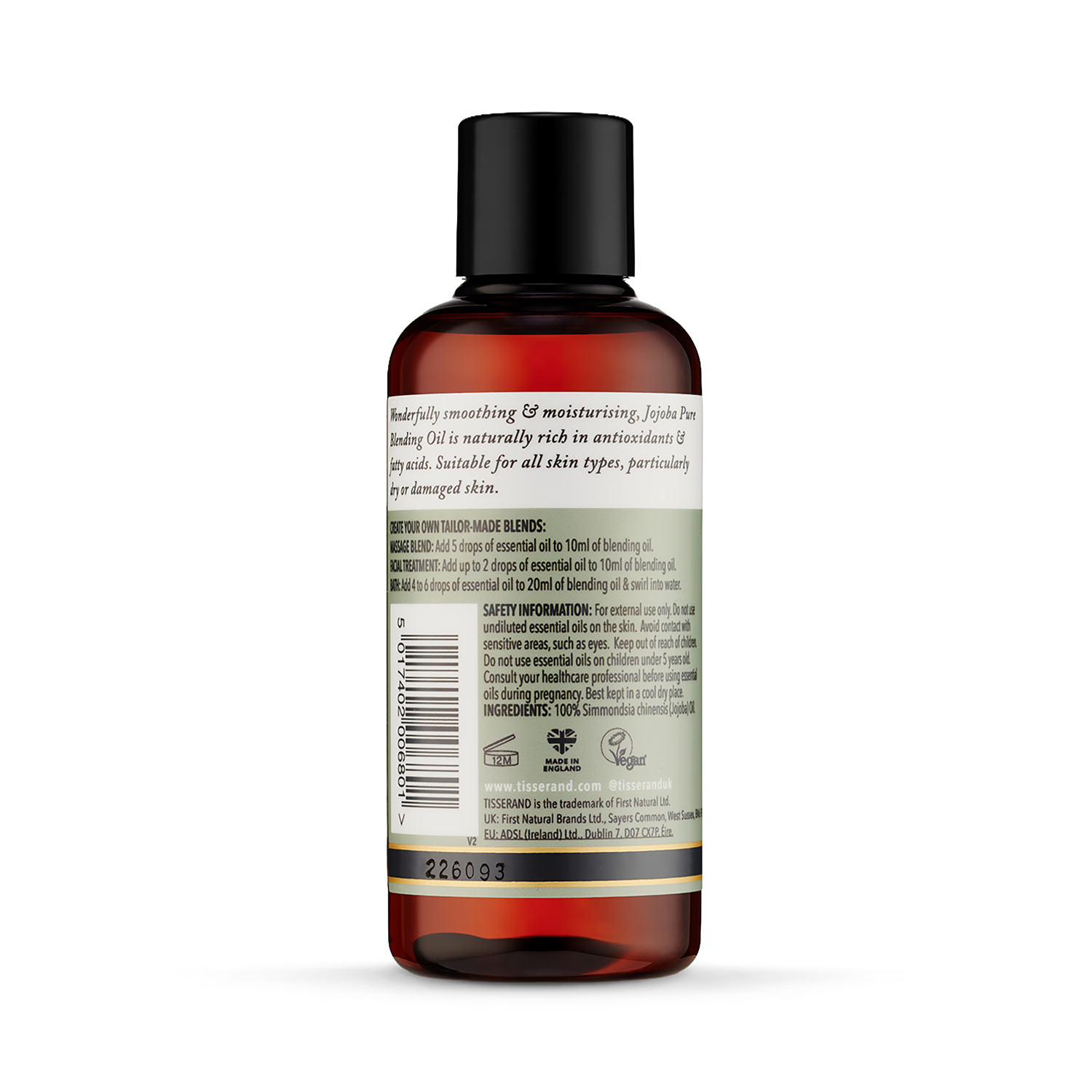 Organic Jojoba Blending Oil for Face and Body 100ml