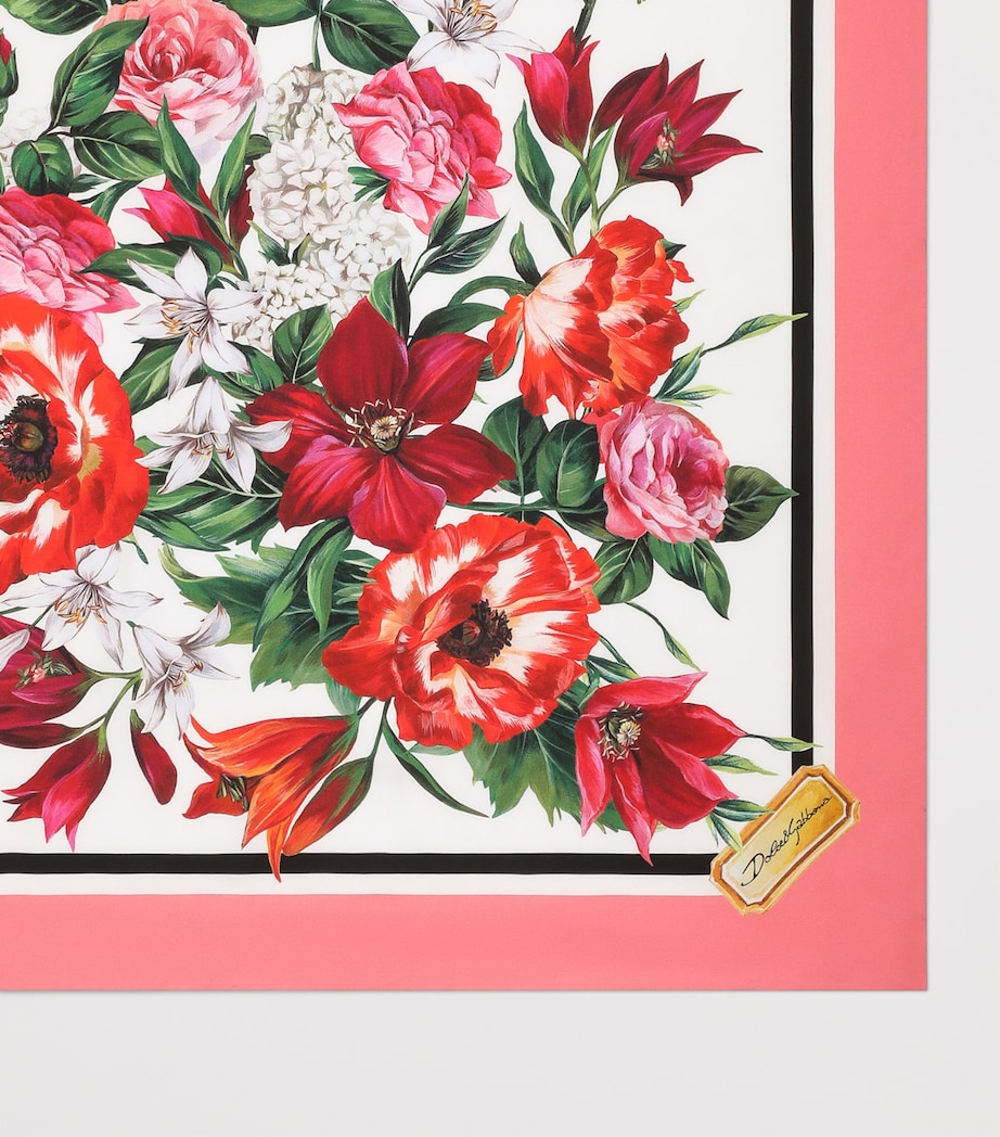 Dolce&Gabbana silk foulard floral print 90cm - British product