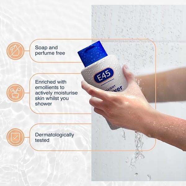 E45 Emollient Shower Cream 200ml GOODS Superdrug   