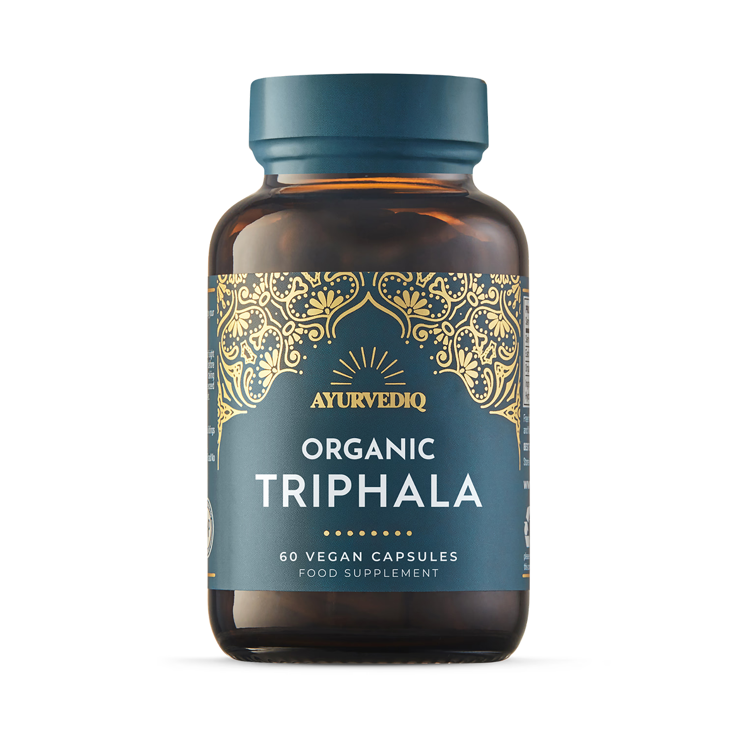 Ayurvediq Organic Triphala capsules 60 count, UK version