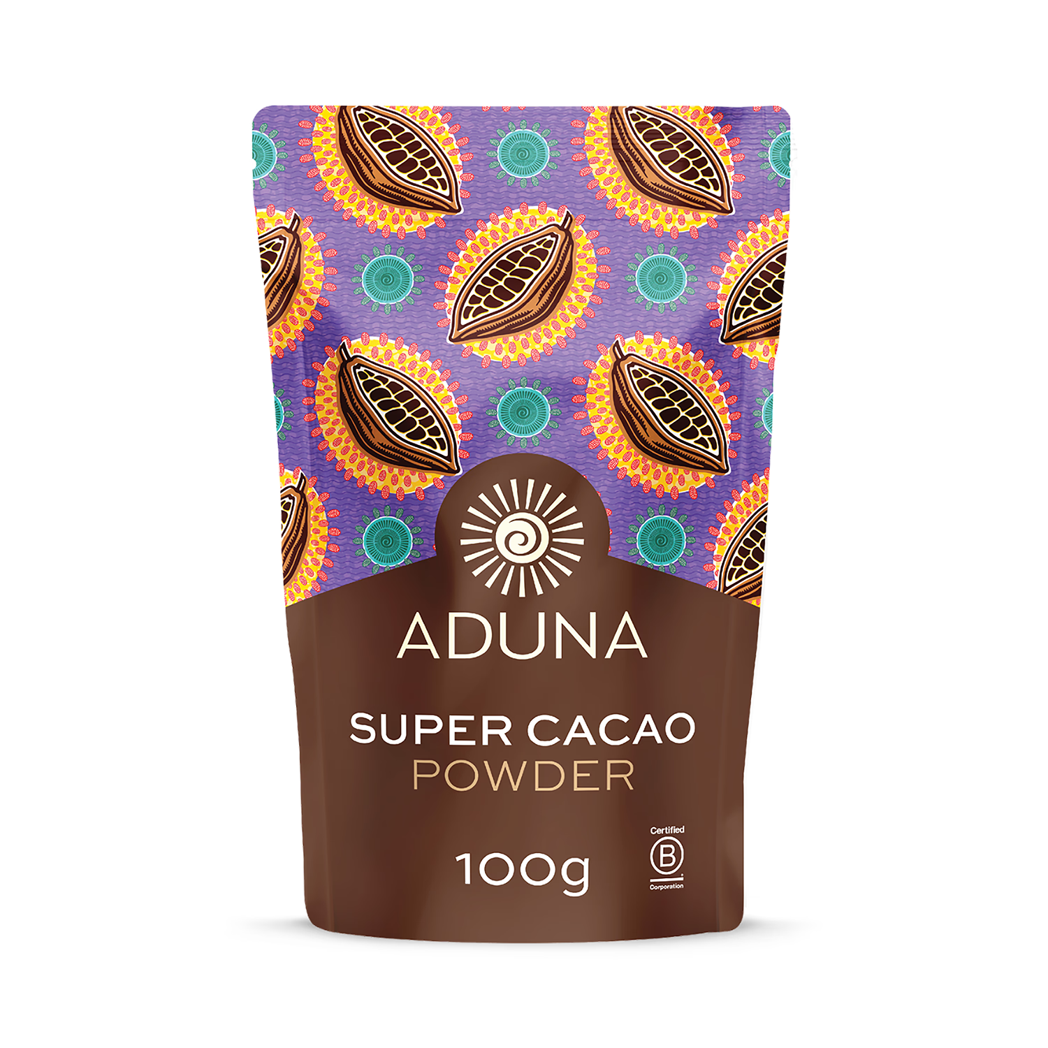 Aduna Super-Cacao premium blend cacao powder 100g, imported from the UK