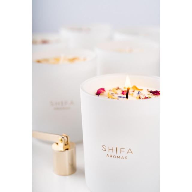 Shifa Aromas Soy Candle Plum Orchid & Vanilla GOODS M&S   