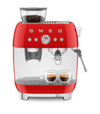 Smeg espresso coffee machine with grinder and milk frother (British brand)