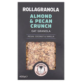 Rollagranola Almond Pecan Crunch Oat Granola Vegan 2% Sugar Gluten Free   400g GOODS M&S   