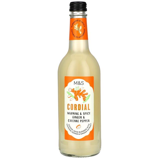 M&S Ginger & Cayenne Pepper Cordial   500ml