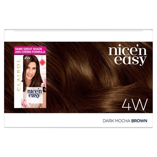 Clairol Nice'n Easy Creme Permanent Hair Dye 4W Dark Mocha Brown GOODS M&S   