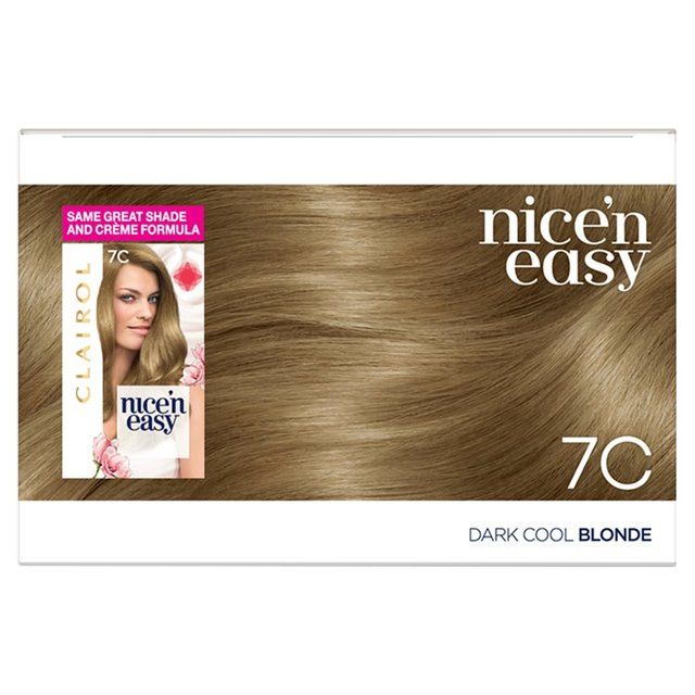 Clairol Nice'n Easy Creme Permanent Hair Dye 7C Dark Cool Blonde