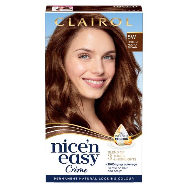 Clairol Nice'n Easy Creme Permanent Hair Dye  5W Medium Mocha Brown GOODS M&S   