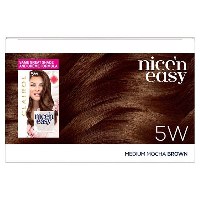 Clairol Nice'n Easy Creme Permanent Hair Dye  5W Medium Mocha Brown GOODS M&S   