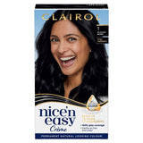 Clairol Nice'n Easy Creme Permanent Hair Dye 1 Blackest Black GOODS M&S   