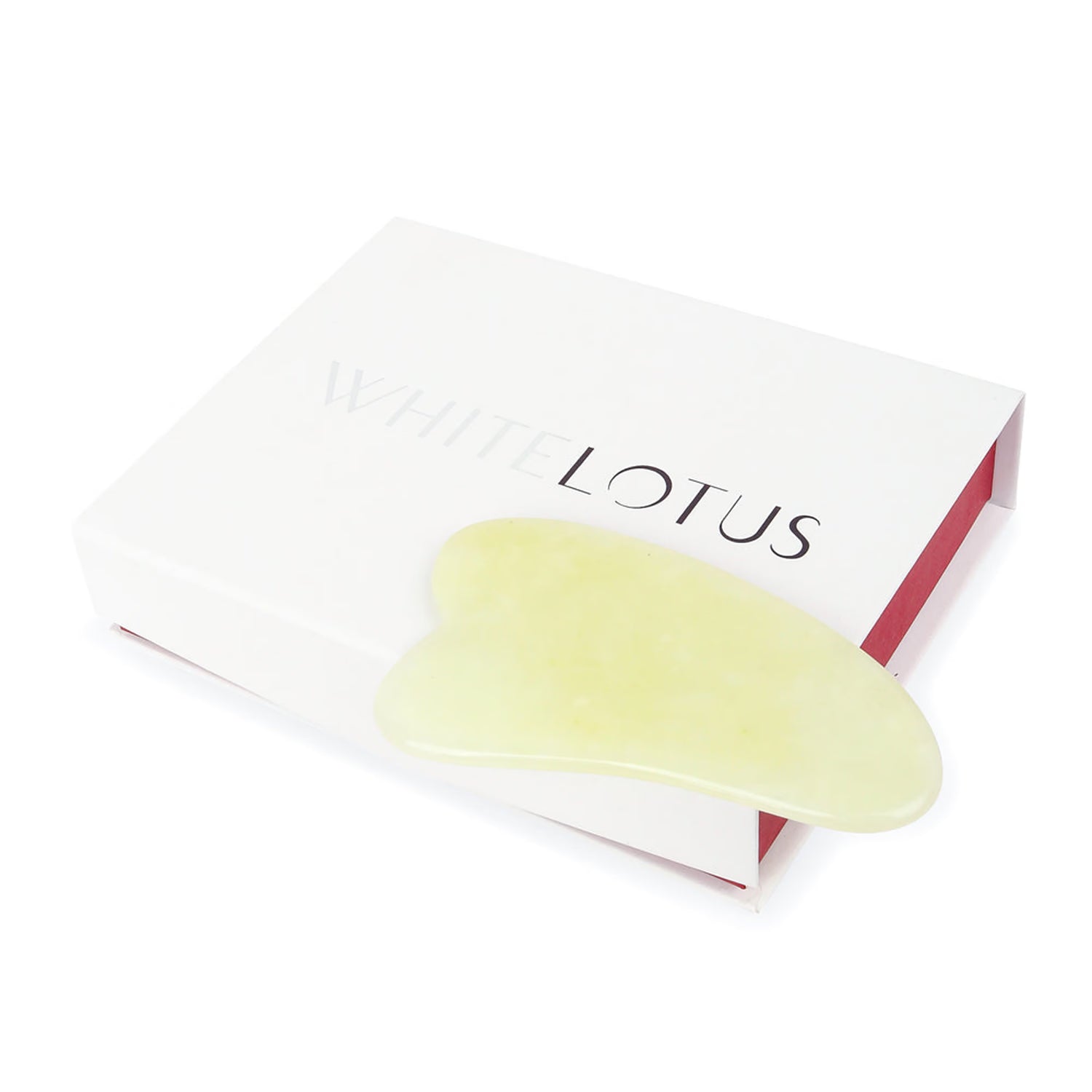 White Lotus Beauty jade gua sha facial massage tool - British product
