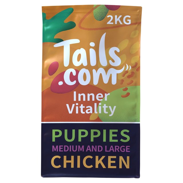 Tails.com Inner Vitality Medium & Large Puppy Dog Dry Food Chicken   2kg GOODS M&S   