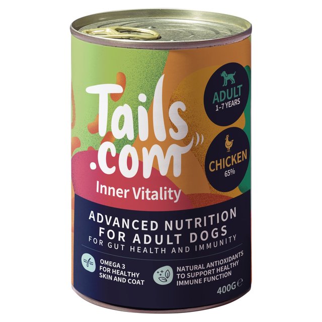 Tails.com Inner Vitality Adult Dog Wet Food Chicken   400g GOODS M&S   