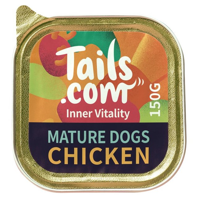 Tails.com Inner Vitality Mature Dog Wet Food Chicken   150g