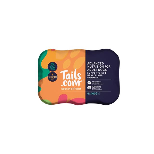 Tails.com Nourish & Protect Adult Dog Wet Food Chicken   6 x 400g GOODS M&S   