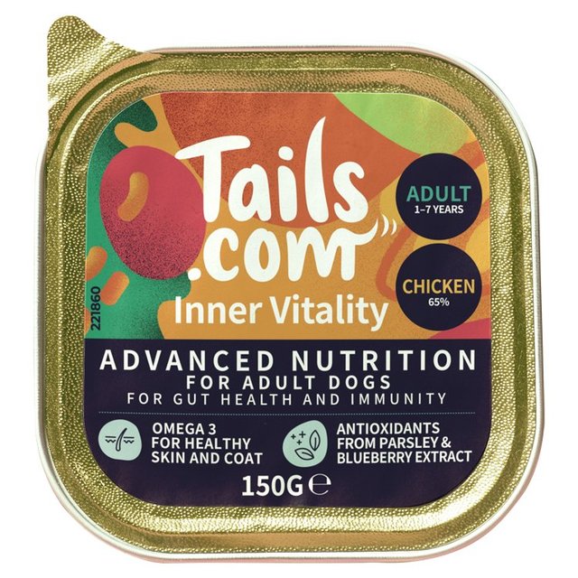 Tails.com Inner Vitality Adult Dog Wet Food Chicken   150g