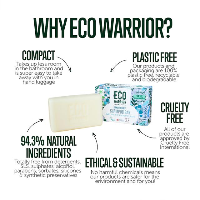 Eco Warrior Sensitive Scalp Shampoo Bar   100g GOODS M&S   