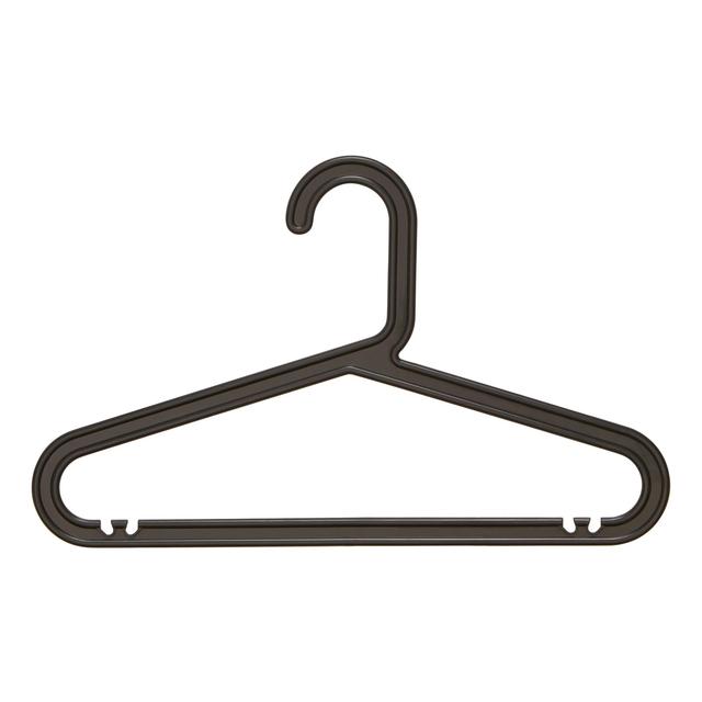 Spectrum Kids Hanger Set Black Plastic Set of 20   20 per pack GOODS M&S   