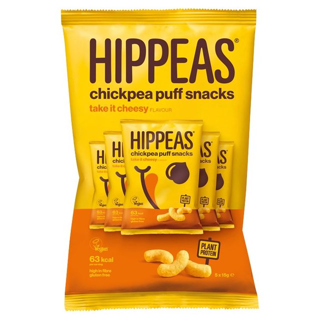 Hippeas Chickpea Puffs - Take it Cheesy Multipack   5 x 15g GOODS M&S   