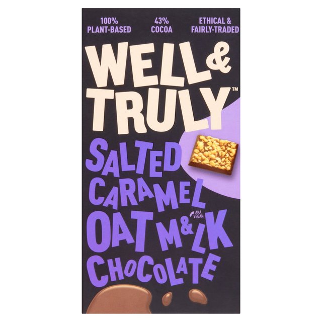 Well&Truly Oat Milk Chocolate Salted Caramel   90g