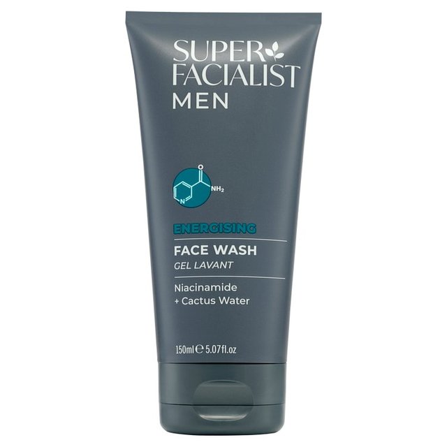 Super Facialist Mens Face Wash Energising with Vitamins B3 & E   150ml GOODS M&S   