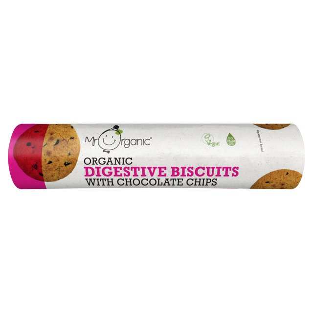 Mr Organic Chocolate Chip Digestives   250g GOODS M&S   