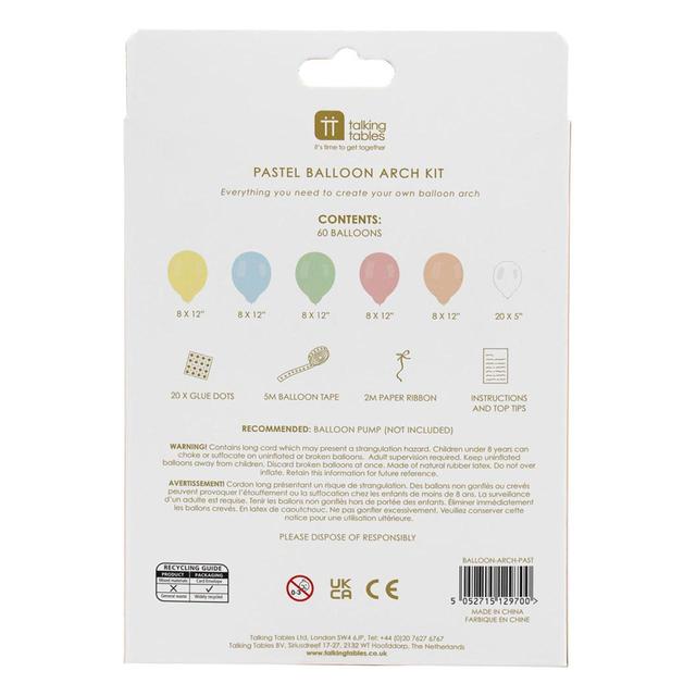 Pastel Celebration Balloon Arch Kit GOODS M&S   