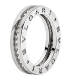 Bvlgari B.zero1 ring white gold diamond, imported from the UK