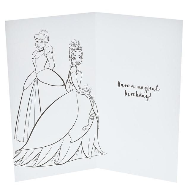 Disney Princesses Birthday Card GOODS M&S   