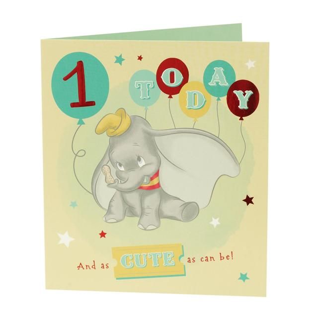 Cute Elephant 1st Birthday Card GOODS M&S   