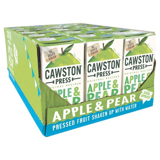 Cawston Press Apple and Pear Juice   18 x 200ml GOODS M&S   