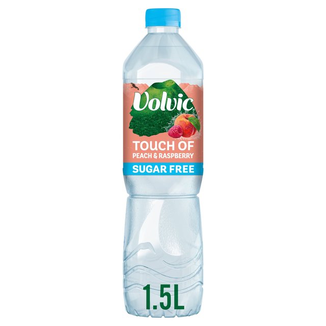 Volvic Touch of Fruit Sugar Free Peach & Raspberry Natural Flavoured Water   1.5L GOODS M&S   