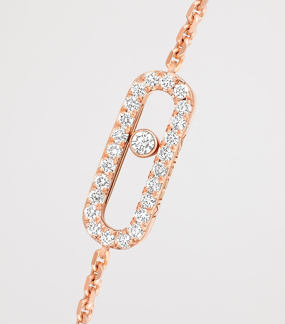 Messika Move Uno pink gold diamond bracelet 0.19ct (British brand)