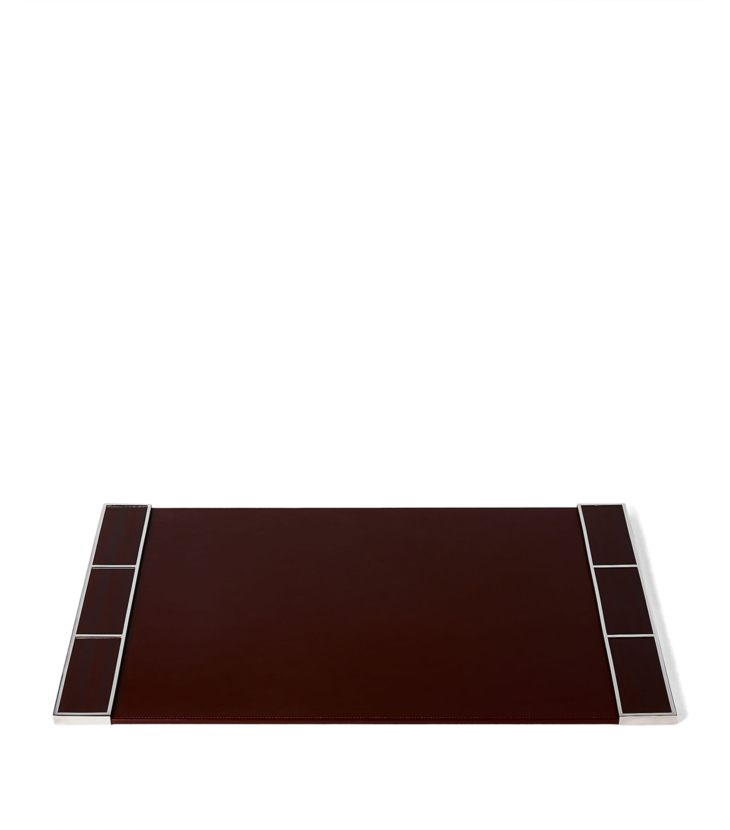 Ralph Lauren Home wood veneer desk blotter, imported from the UK