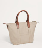 Harrods tote bag made from recycled nylon and leather, imported from the UK