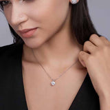 Leaper Moissanite pendant necklace 2CT silver gold plated, imported from the UK