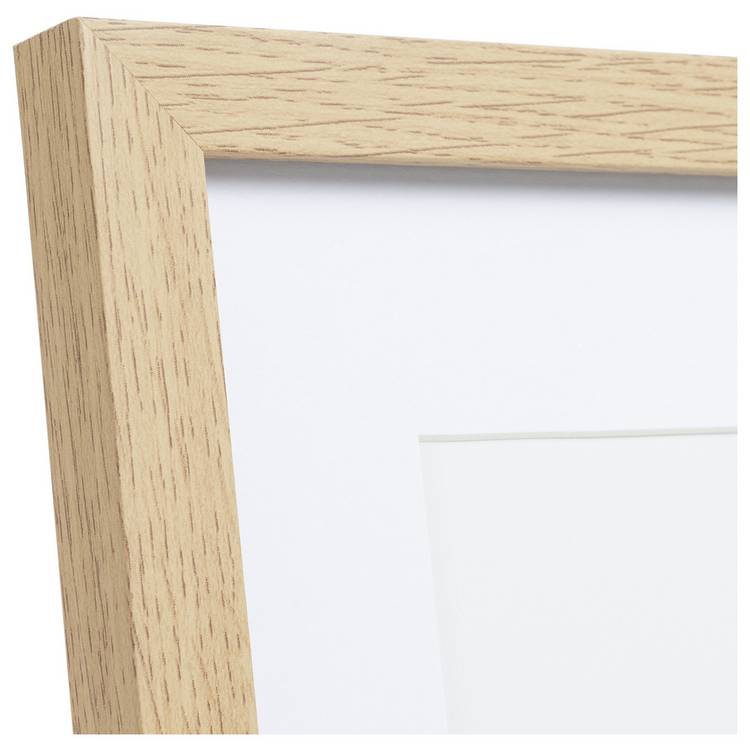 Habitat oak effect picture frames mixed sizes set, imported from the UK