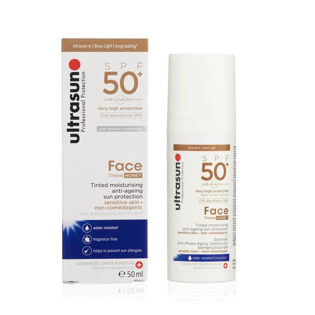 Ultrasun SPF 50+ Face Tinted Sunscreen   50ml GOODS M&S   