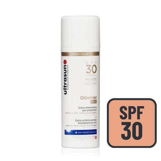 Ultrasun SPF 30 Glimmer Max Shimmering Sunscreen   150ml