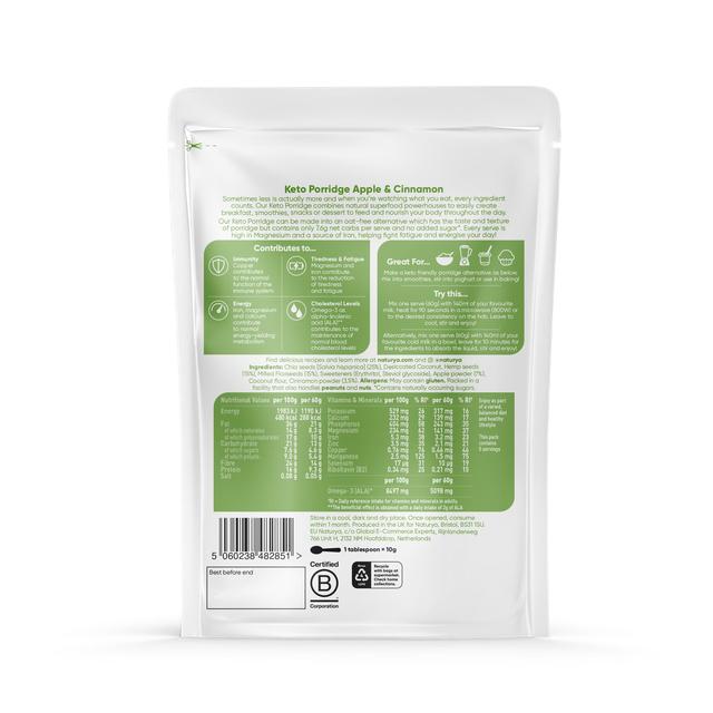 Naturya Keto Breakfast Porridge Apple & Cinnamon   300g