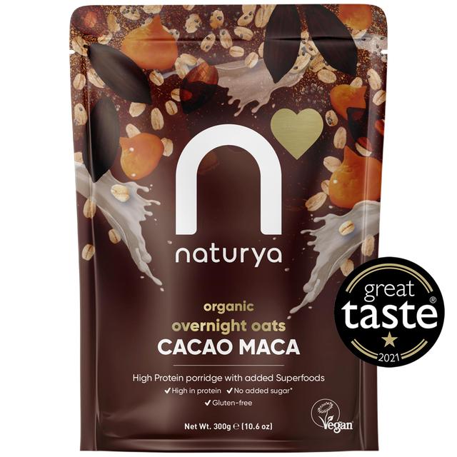 Naturya Organic Overnight Breakfast Oats Cacao Maca   300g