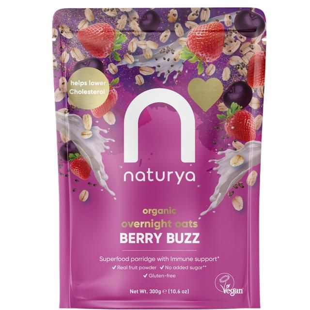 Naturya Organic Overnight Breakfast Oats Berry Buzz   300g GOODS M&S   