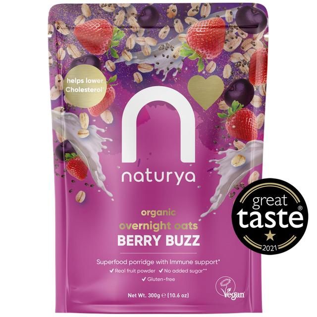 Naturya Organic Overnight Breakfast Oats Berry Buzz   300g GOODS M&S   