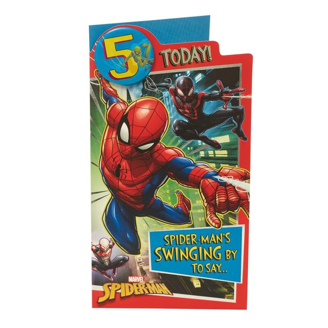 Spider Man 5th Birthday Card GOODS M&S   