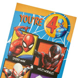 Spider Man 4th Birthday Card GOODS M&S   